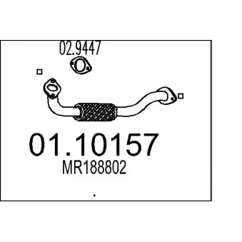 Tuyau d'échappement MTS [01.10157]