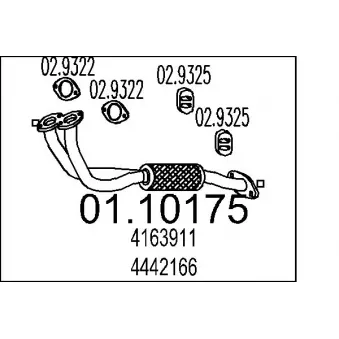 Tuyau d'échappement MTS [01.10175]