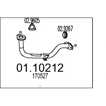 Tuyau d'échappement MTS [01.10212]