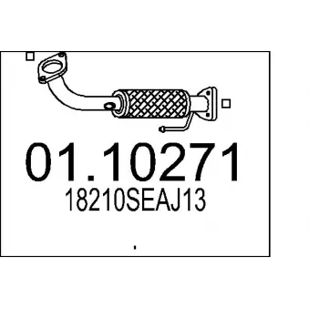 MTS 01.10271 - Tuyau d'échappement