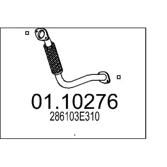 Tuyau d'échappement MTS [01.10276]