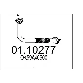 Tuyau d'échappement MTS [01.10277]