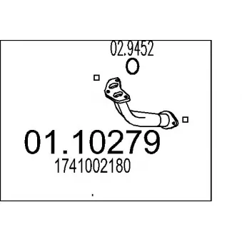 Tuyau d'échappement MTS [01.10279]