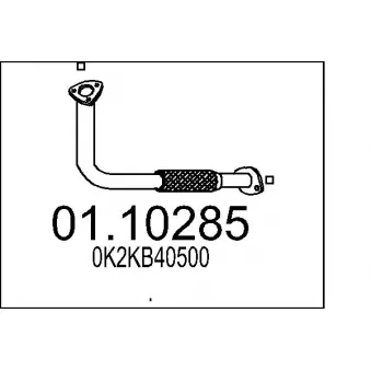 Tuyau d'échappement MTS [01.10285]