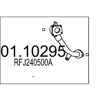 MTS 01.10295 - Tuyau d'échappement
