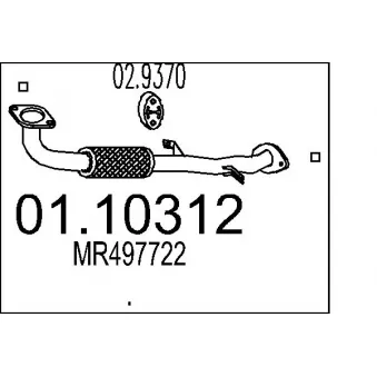 Tuyau d'échappement MTS [01.10312]