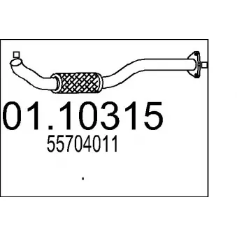 Tuyau d'échappement MTS [01.10315]