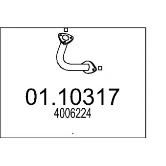 Tuyau d'échappement MTS [01.10317]