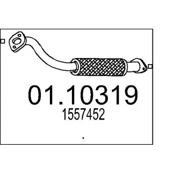 Tuyau d'échappement MTS [01.10319]