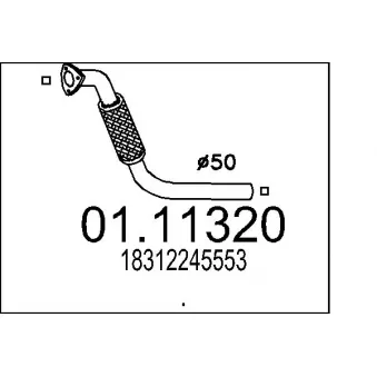 Tuyau d'échappement MTS [01.11320]