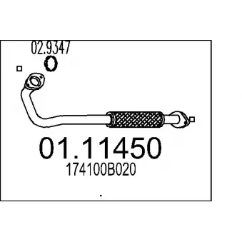 Tuyau d'échappement MTS [01.11450]