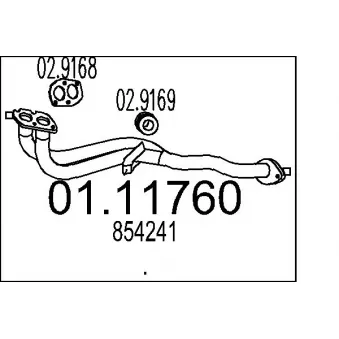 Tuyau d'échappement MTS [01.11760]