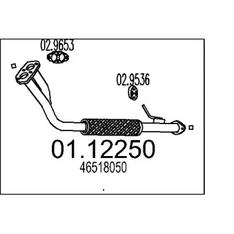 Tuyau d'échappement MTS [01.12250]