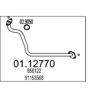 Tuyau d'échappement MTS [01.12770]