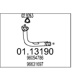 Tuyau d'échappement MTS [01.13190]