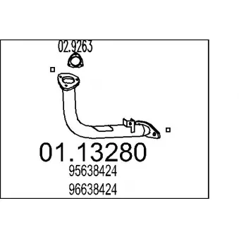 Tuyau d'échappement MTS [01.13280]
