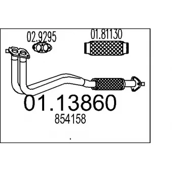 Tuyau d'échappement MTS [01.13860]