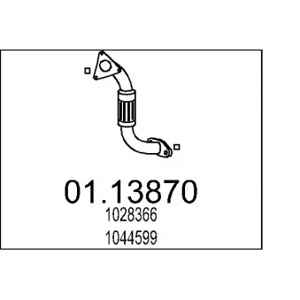 Tuyau d'échappement MTS [01.13870]