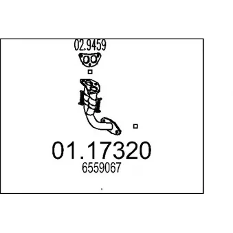 Tuyau d'échappement MTS [01.17320]