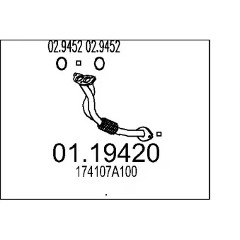 Tuyau d'échappement MTS [01.19420]