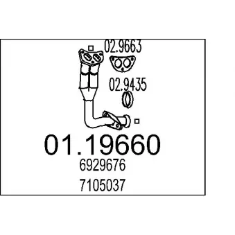 Tuyau d'échappement MTS [01.19660]