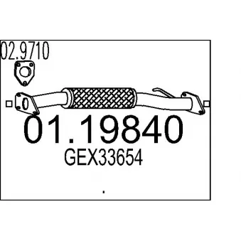 Tuyau d'échappement MTS [01.19840]