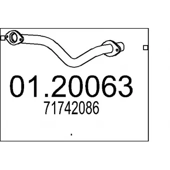 Tuyau d'échappement MTS [01.20063]