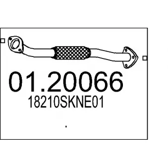 Tuyau d'échappement MTS [01.20066]