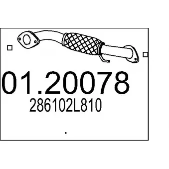 Tuyau d'échappement MTS [01.20078]