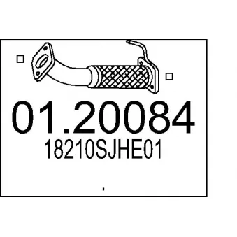 Tuyau d'échappement MTS [01.20084]