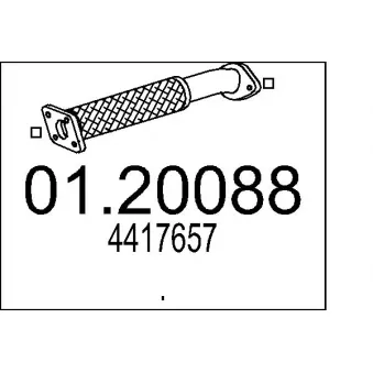 Tuyau d'échappement MTS [01.20088]