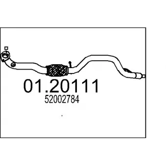 Tuyau d'échappement MTS [01.20111]