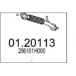 MTS 01.20113 - Tuyau d'échappement