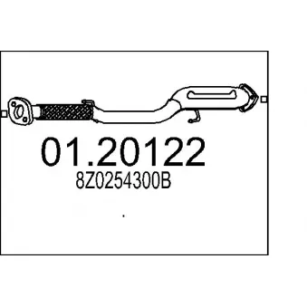 Tuyau d'échappement MTS [01.20122]