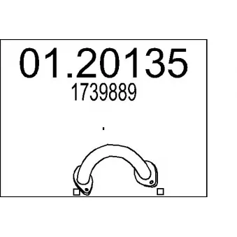 Tuyau d'échappement MTS [01.20135]