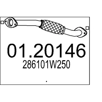 Tuyau d'échappement MTS [01.20146]