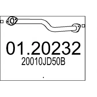 Tuyau d'échappement MTS [01.20232]