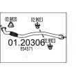 Tuyau d'échappement MTS [01.20306]