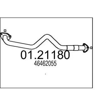 Tuyau d'échappement MTS [01.21180]