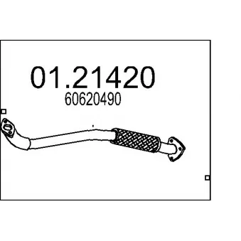 Tuyau d'échappement MTS [01.21420]
