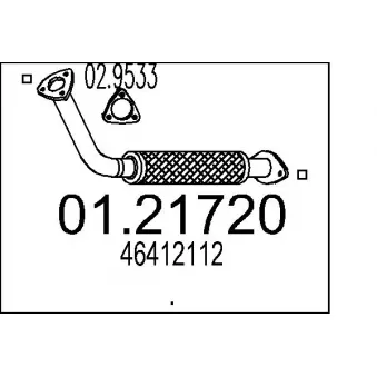 Tuyau d'échappement MTS [01.21720]