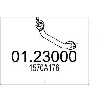 MTS 01.23000 - Tuyau d'échappement