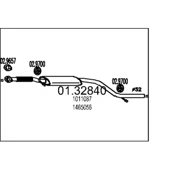 Silencieux central MTS [01.32840]