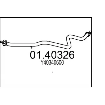 MTS 01.40326 - Tuyau d'échappement