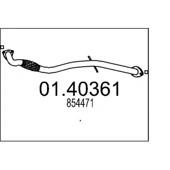 Tuyau d'échappement MTS [01.40361]