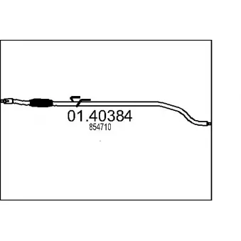 MTS 01.40384 - Tuyau d'échappement
