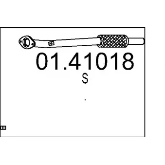 Tuyau d'échappement MTS 01.41018