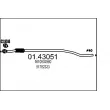 MTS 01.43051 - Tuyau d'échappement