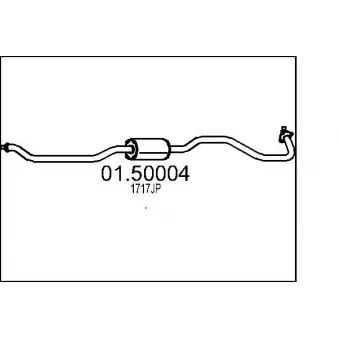MTS 01.50004 - Silencieux central