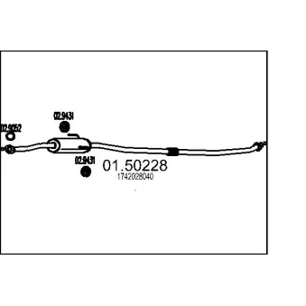 Silencieux central MTS [01.50228]
